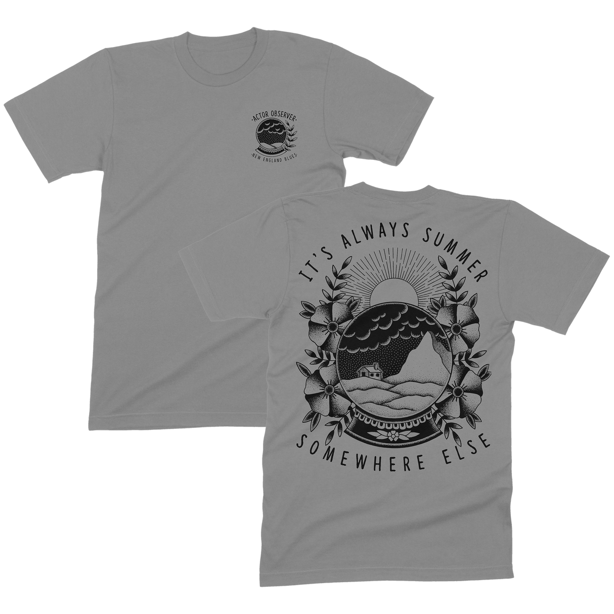 Actor Observer - Globe T-Shirt in Gray