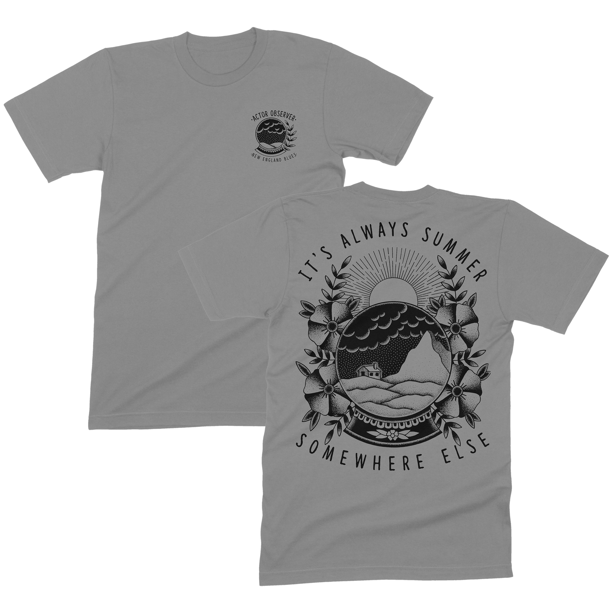 Actor Observer - Globe T-Shirt in Gray