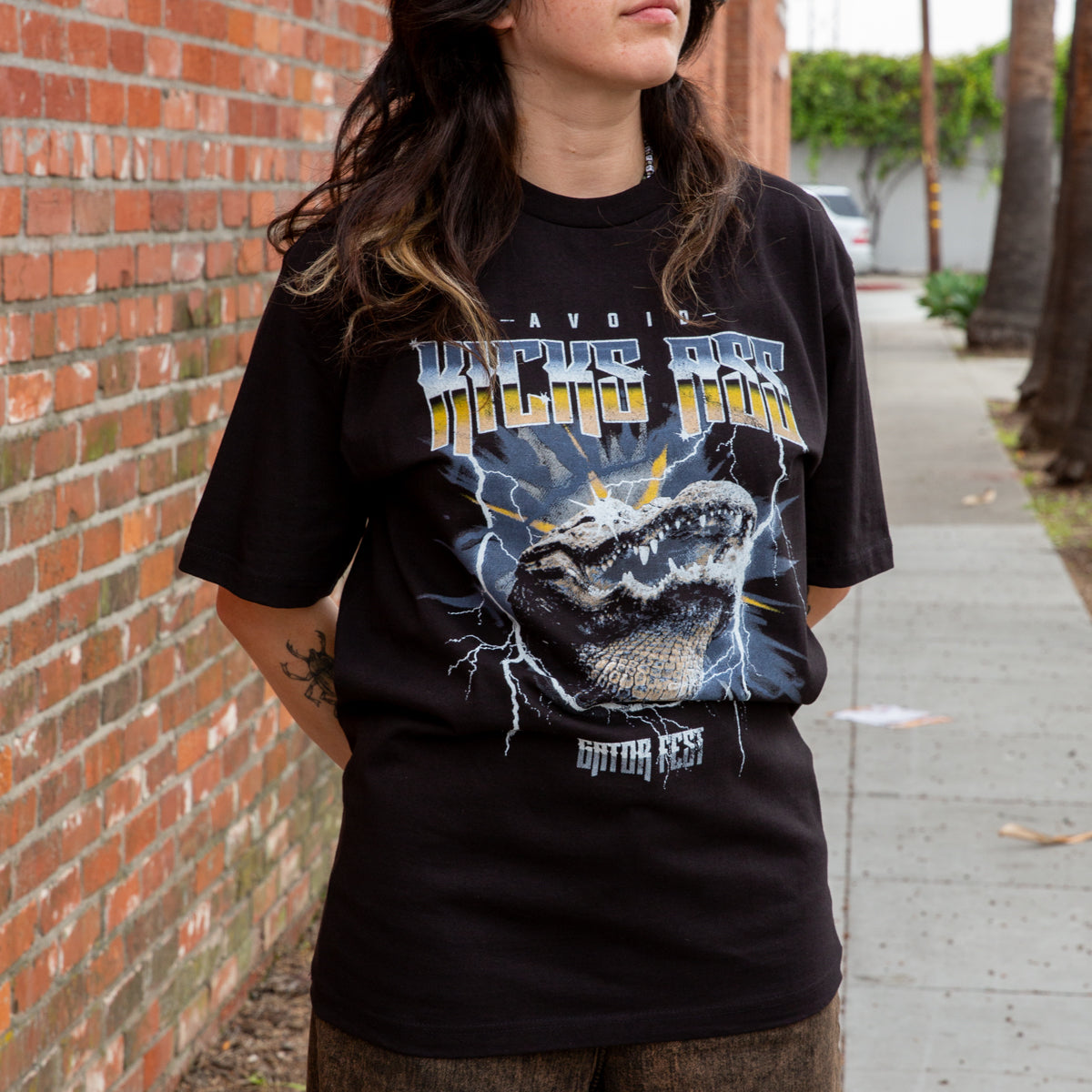 AVOID - Gator Fest Black Tee