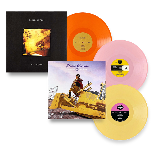Kevin Devine - Bulldozer + Bubblegum 2xLP AND Neither/Nor LP Bundle