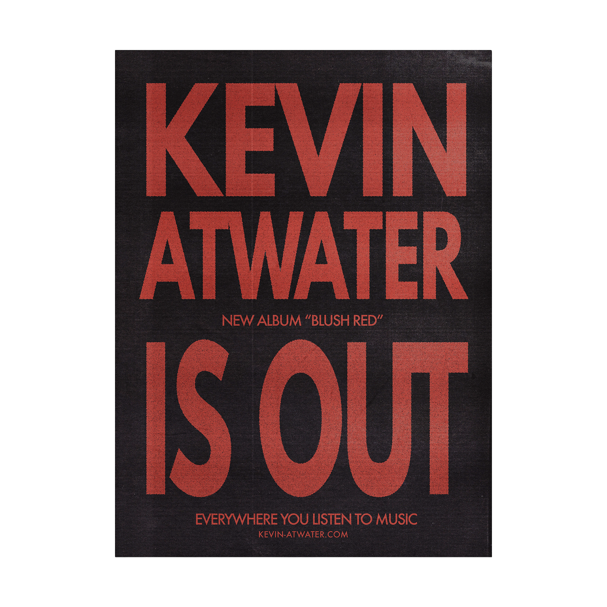 Kevin Atwater - Blush Red Album Poster