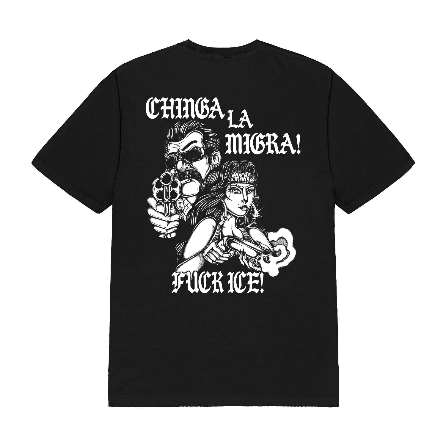 LIE - Chinga La Migra Tee (Black)