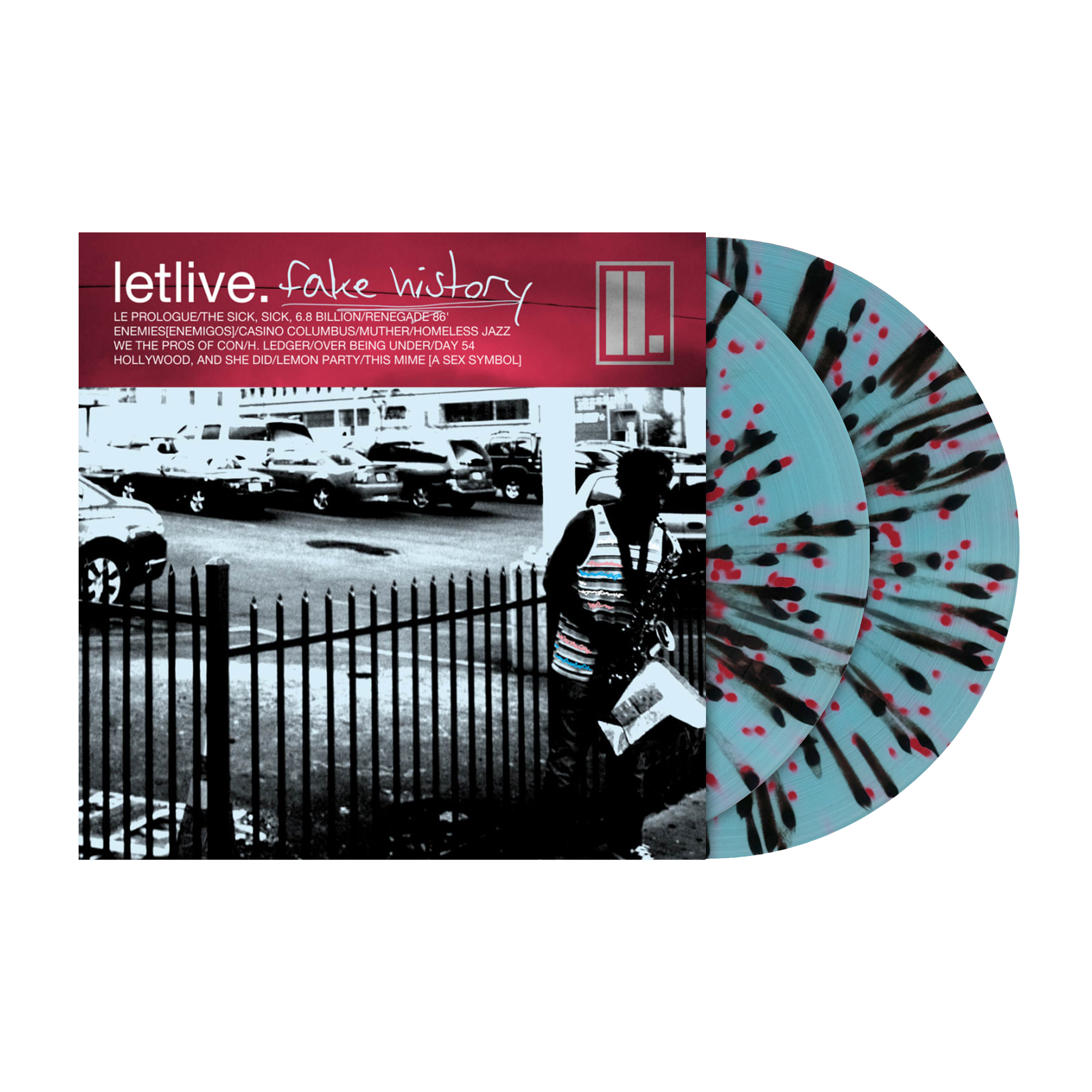 letlive. - Fake History Vinyl - Light Blue w/ Black & Apple Splatter