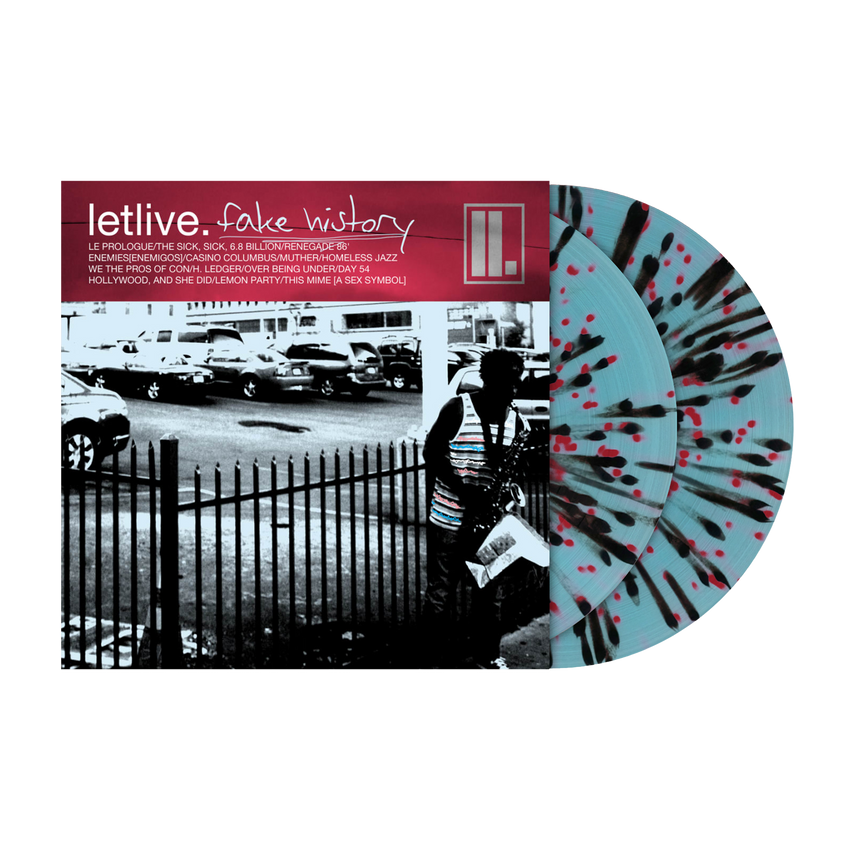 letlive. - Fake History Vinyl - Light Blue w/ Black & Apple Splatter