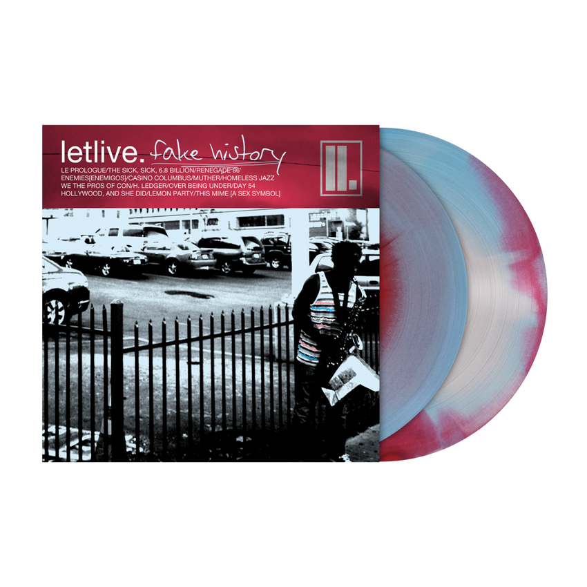 letlive. - Fake History Vinyl - Baby Blue, White & Apple A-Side/B-Side