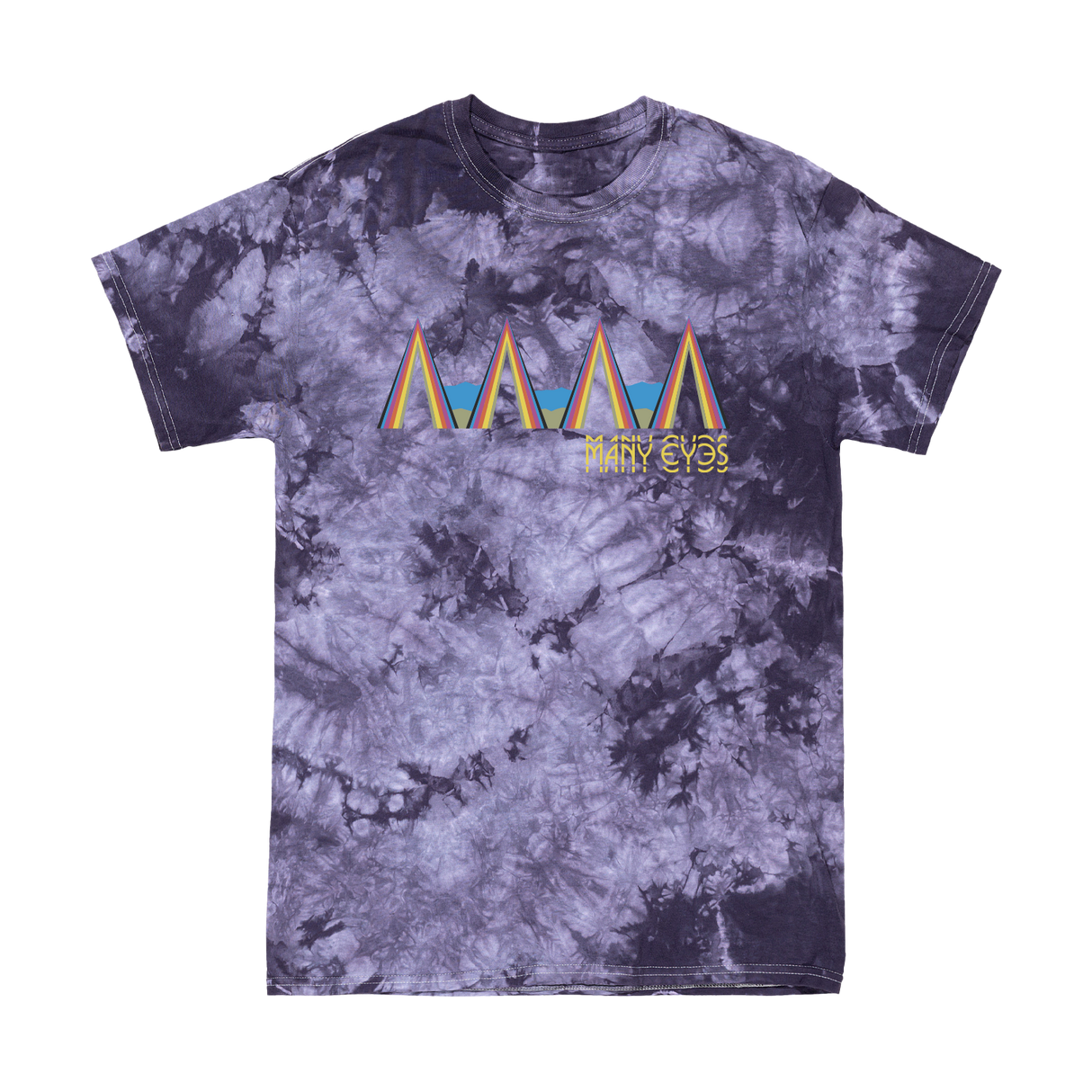 Many Eyes - Blackberry Crystal Dye Tee