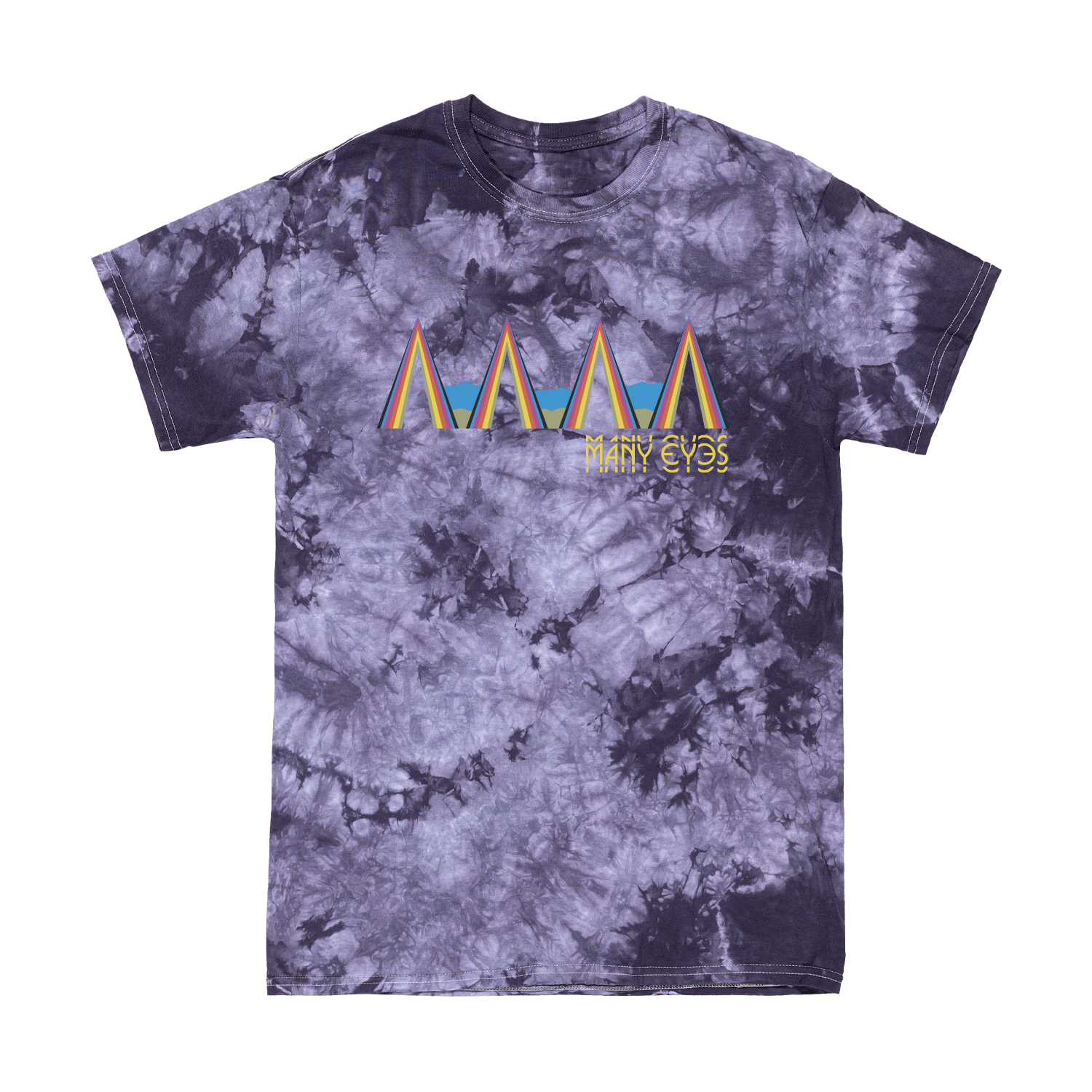 Many Eyes - Blackberry Crystal Dye Tee