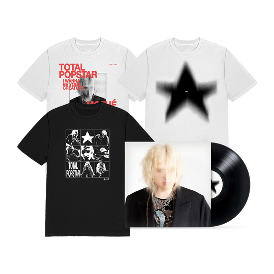 Mothé - Total Popstar Tee (Black) + Claw Tee (White) + Star Tee (White) + Total Popstar Vinyl