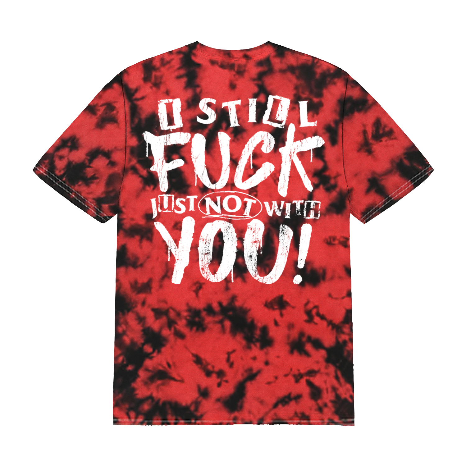 Many Eyes - Combust Red & Black Tie-Dye Tee