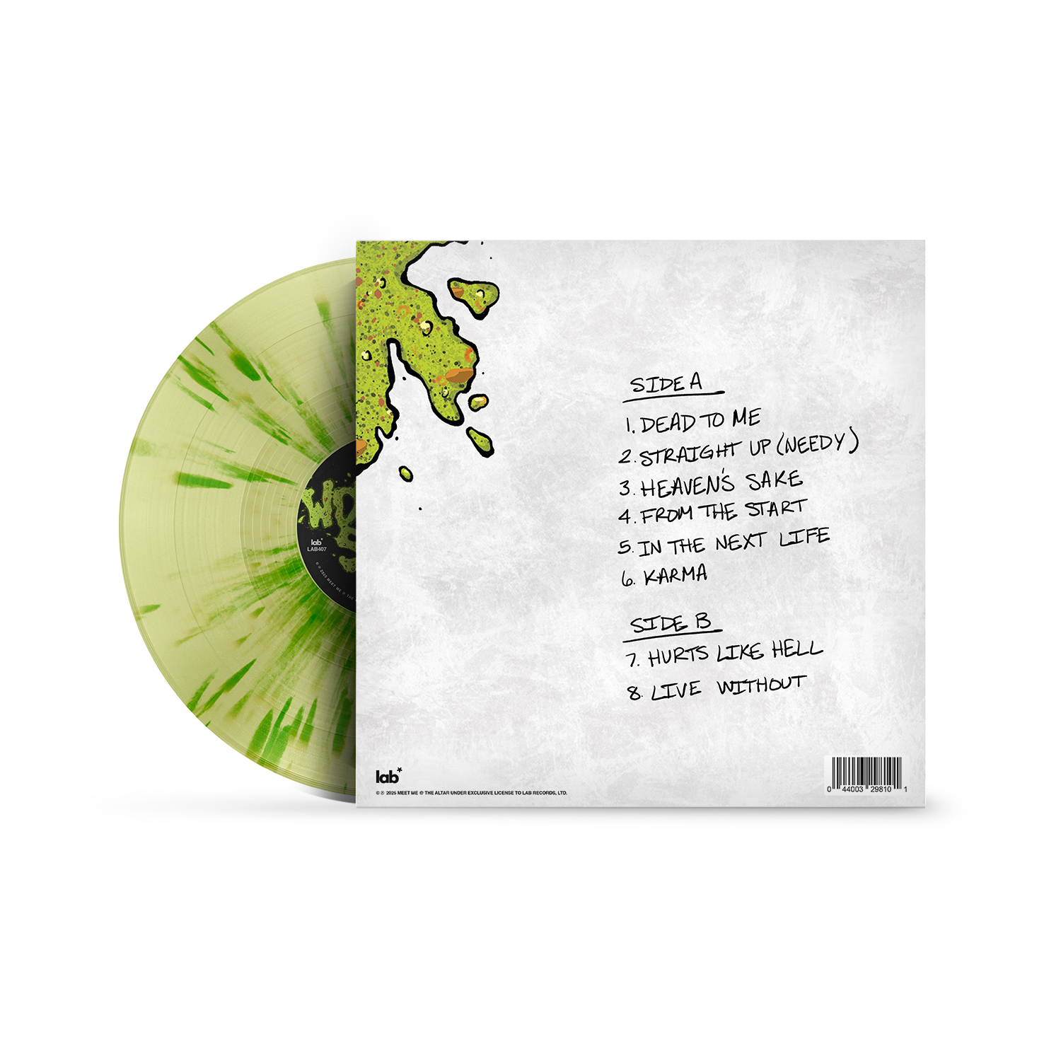 Meet Me @ The Altar - WORRIED SICK Vinyl