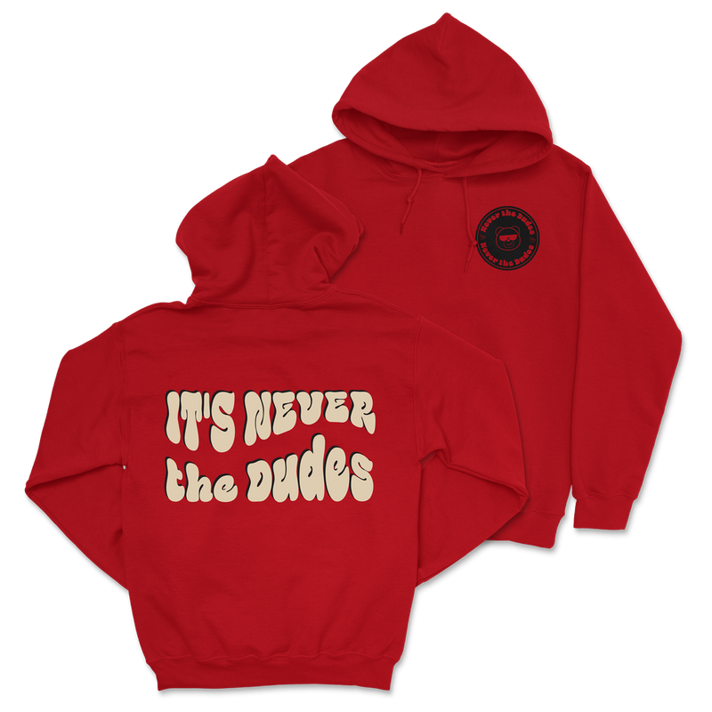 Never The Dudes Hoodie - Red