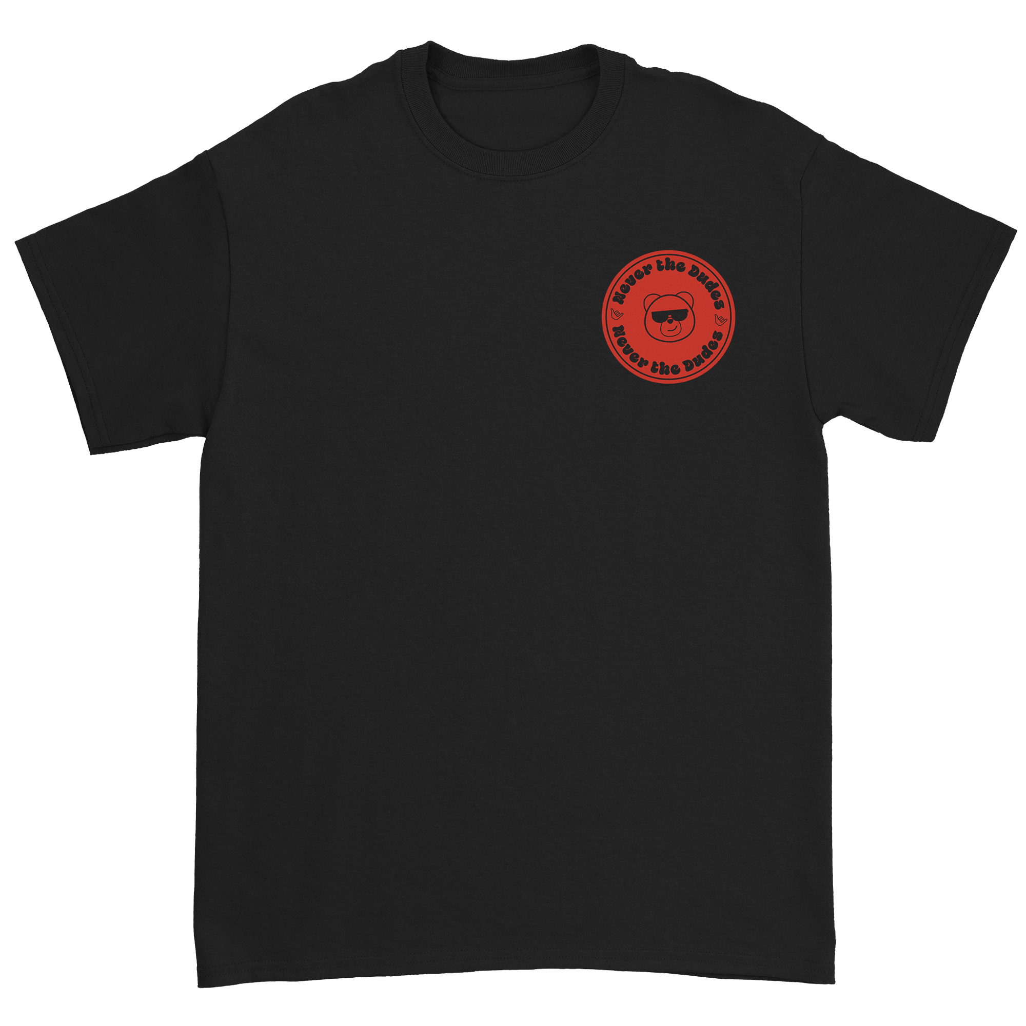 Never The Dudes T-Shirt - Black