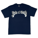 Pain of Truth - Navy Blue Logo T-Shirt