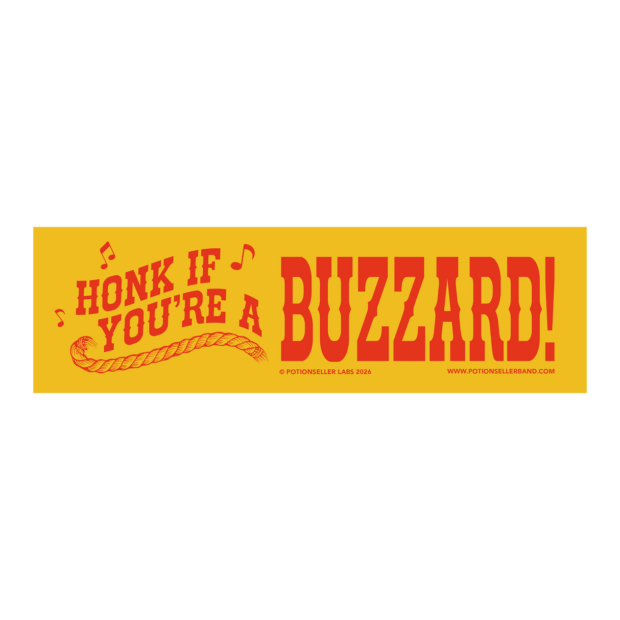Potionseller - BUZZARD Bumper Sticker