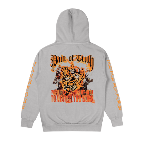 Pain Of Truth - Watch You Burn Grey Hoodie