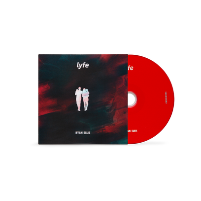 a cd case with a black background