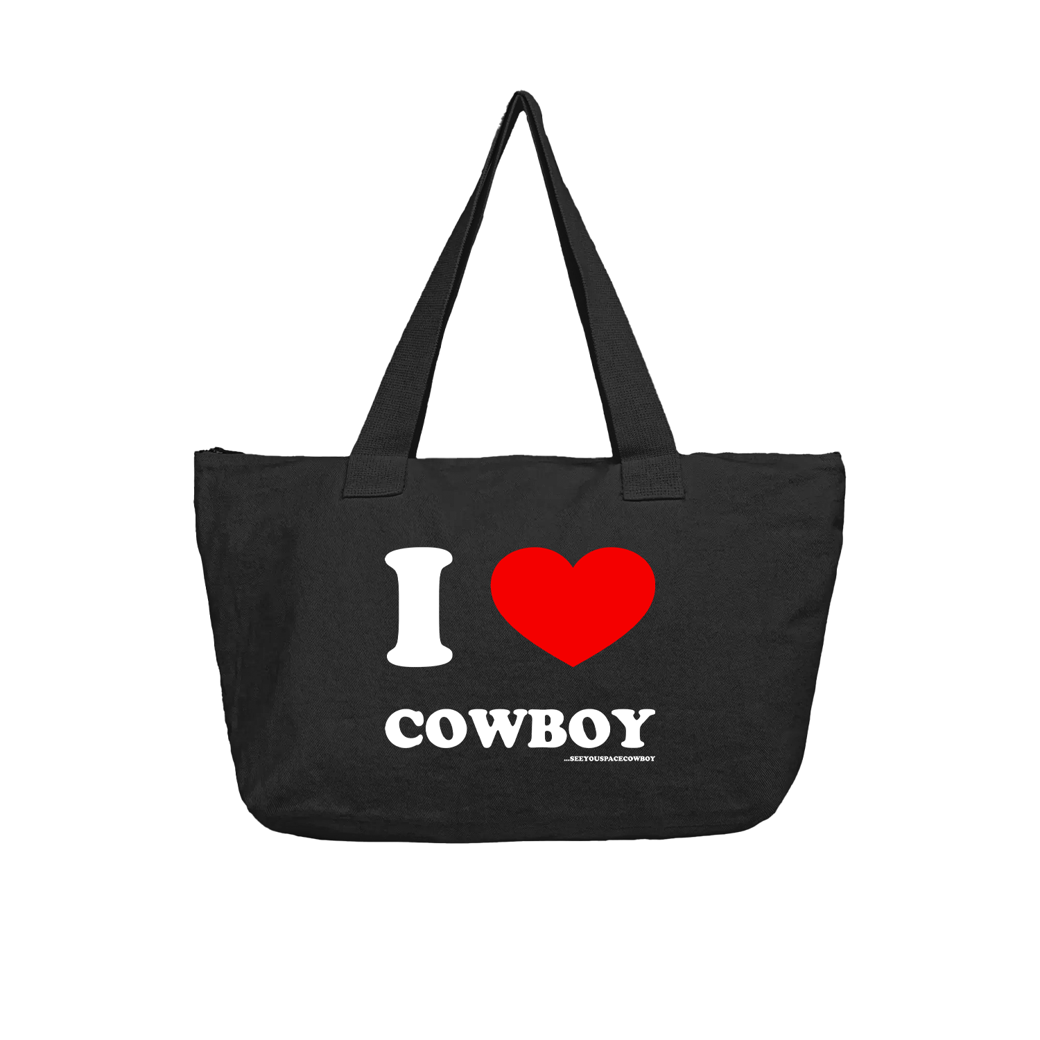 SeeYouSpaceCowboy - I Love Cowboy Black Tote