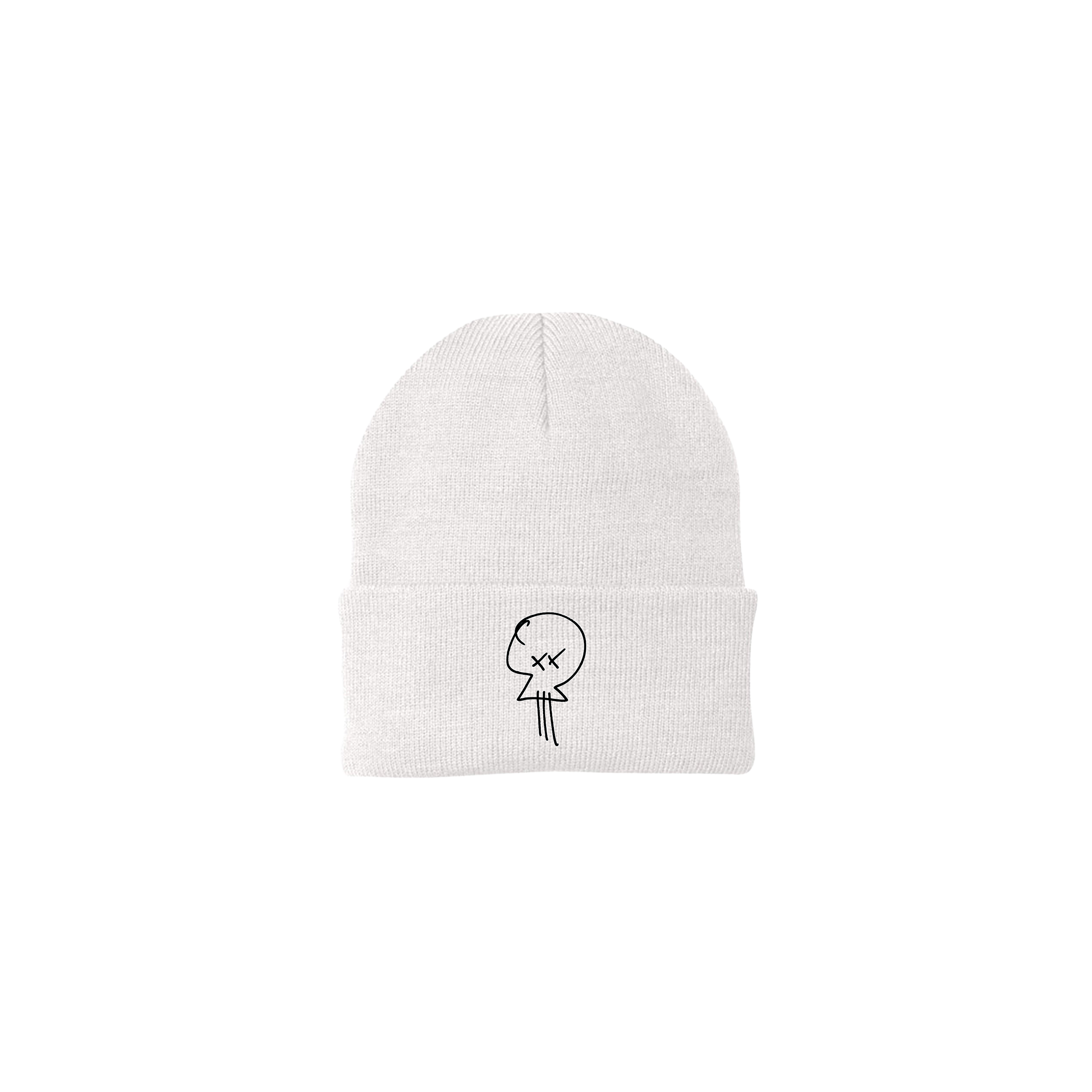 Spose - White Skull Beanie