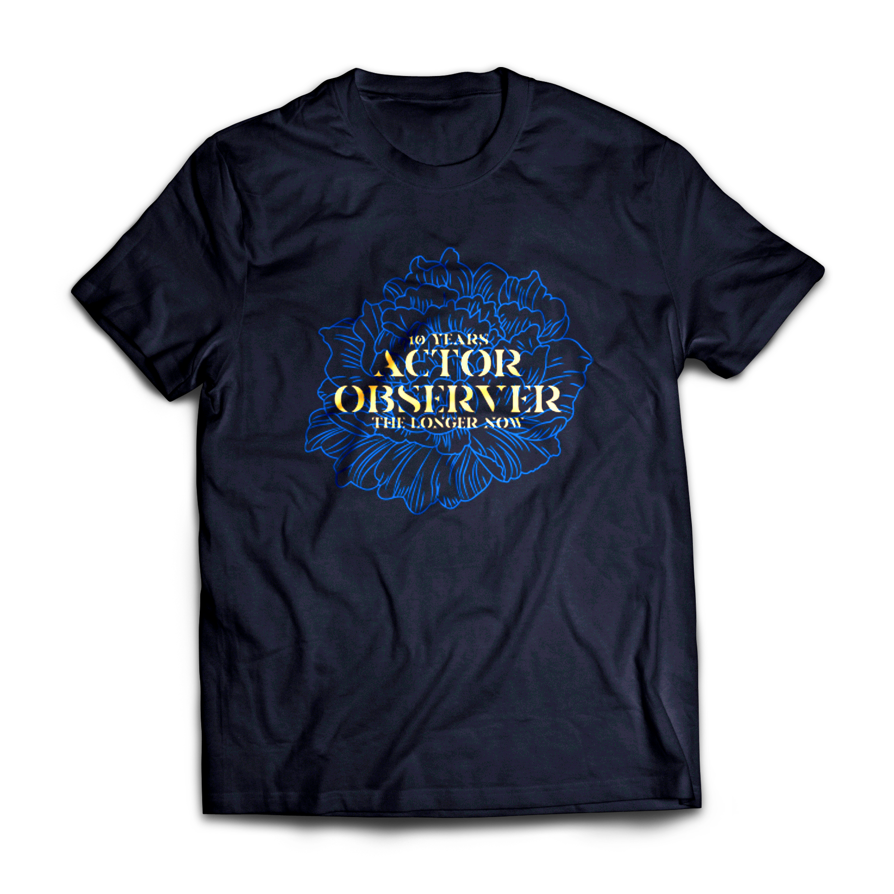 Actor Observer - 10 Years Longer Now Black T-Shirt