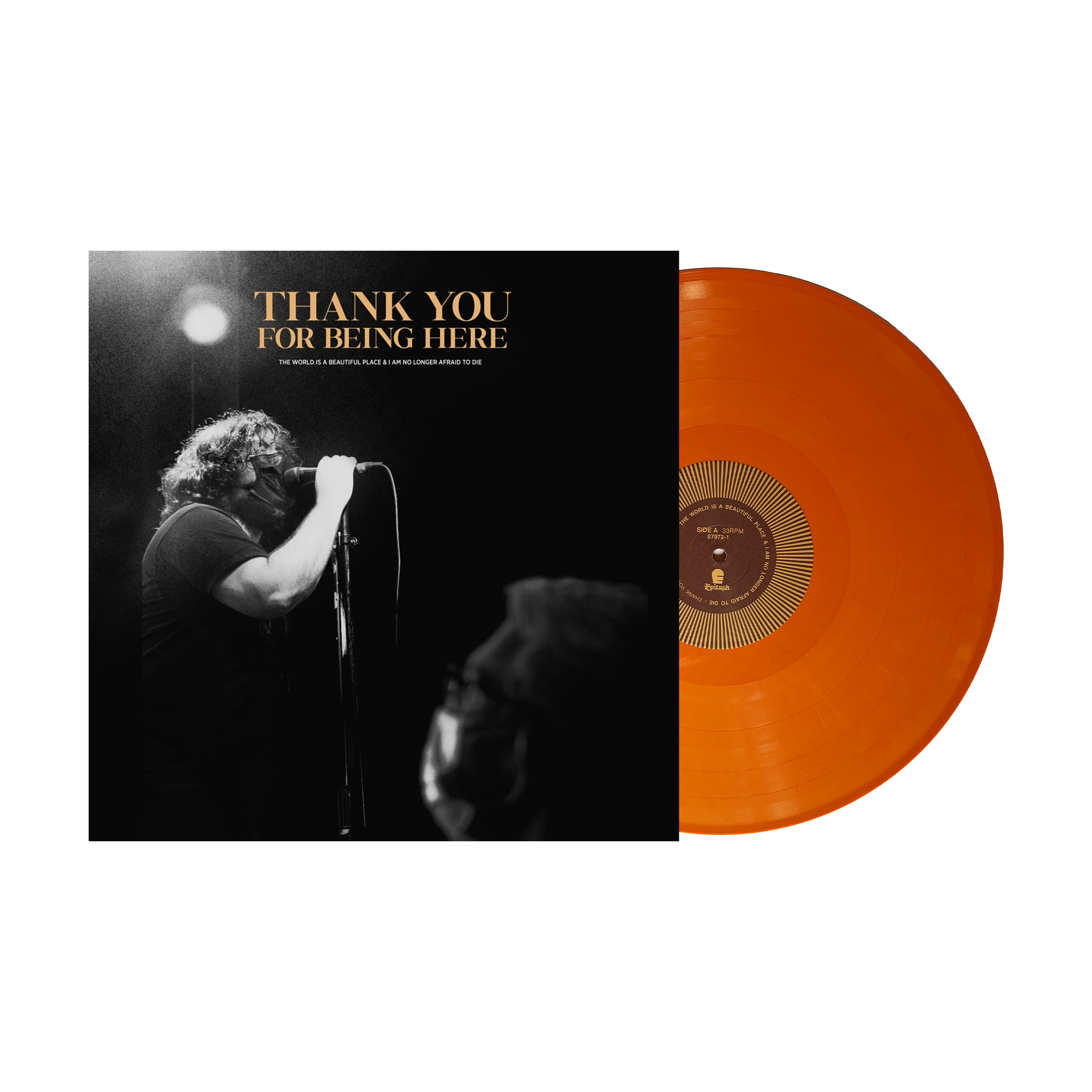 TWIABP - Thank You For Being Here - Peach Swirl LP