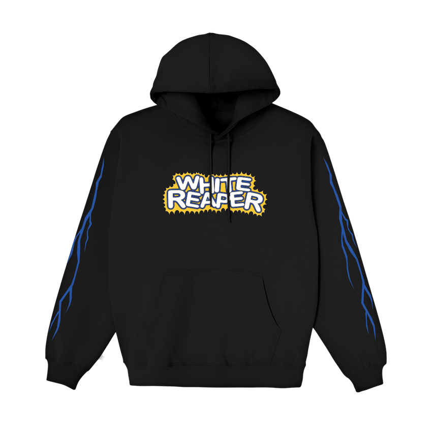 White Reaper - Guitar Lightning Black Hoodie