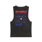 Lost in Separation - Ember Anime Stonewash Tank Top