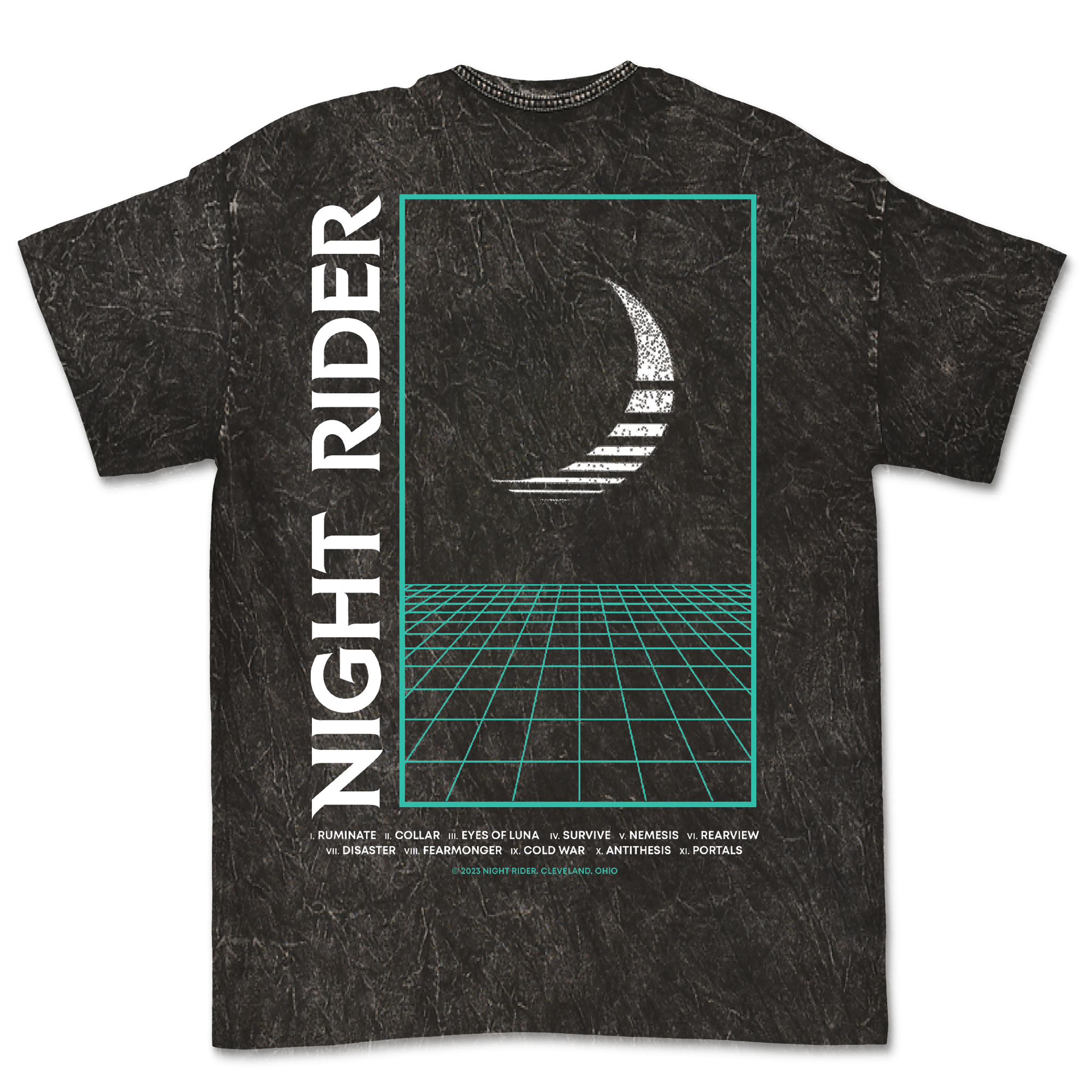 Night Rider - Logo Mineral Wash T-Shirt