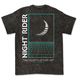 Night Rider - Logo Mineral Wash T-Shirt