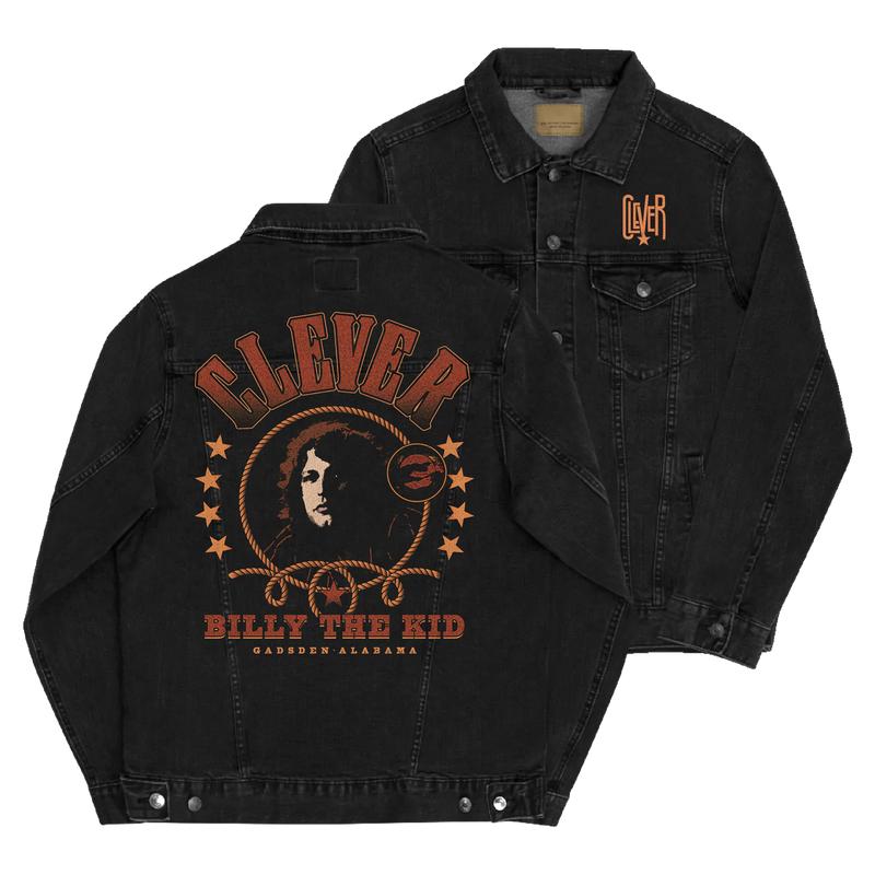 a black jacket with a picture on it