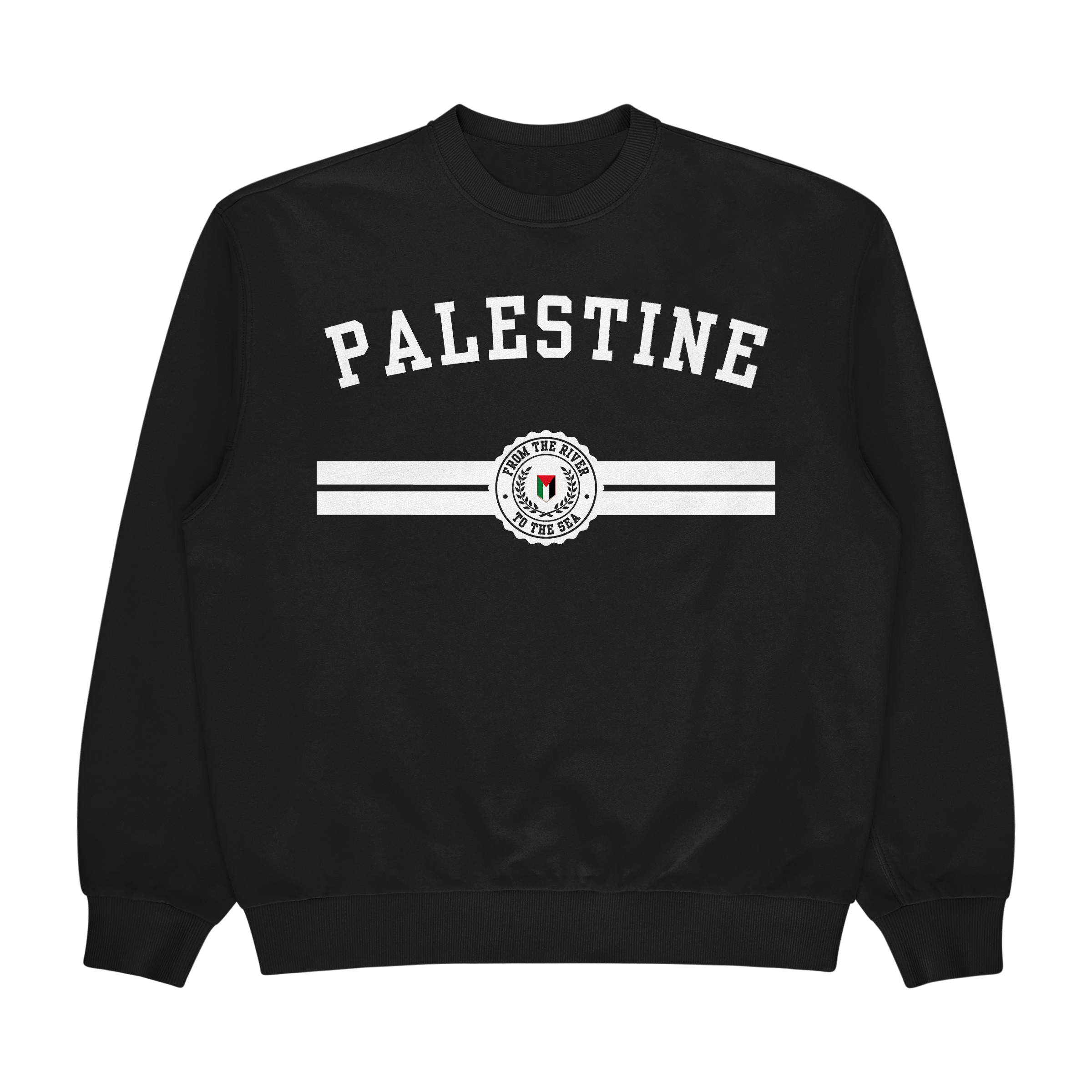 Dezi - From the River to the Sea Crewneck - White Imprint