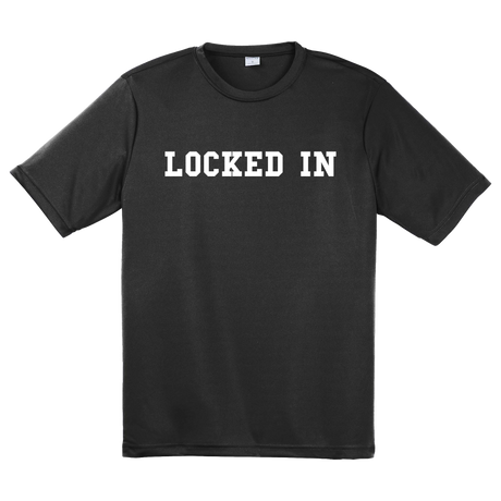 Davis Clarke - Locked In Performance T-Shirt (White Print)