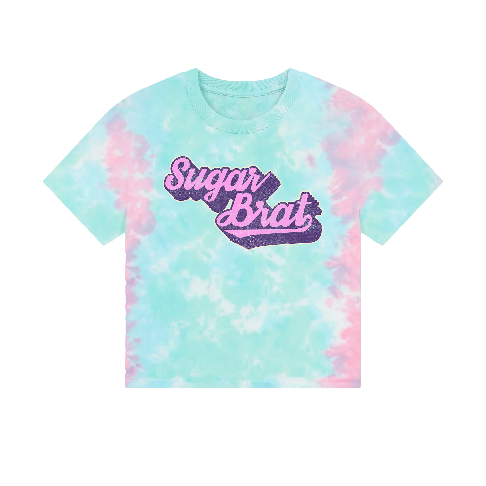 BeardPrincess - Sugar Brat Bubblegum Tie-Dye Crop Top