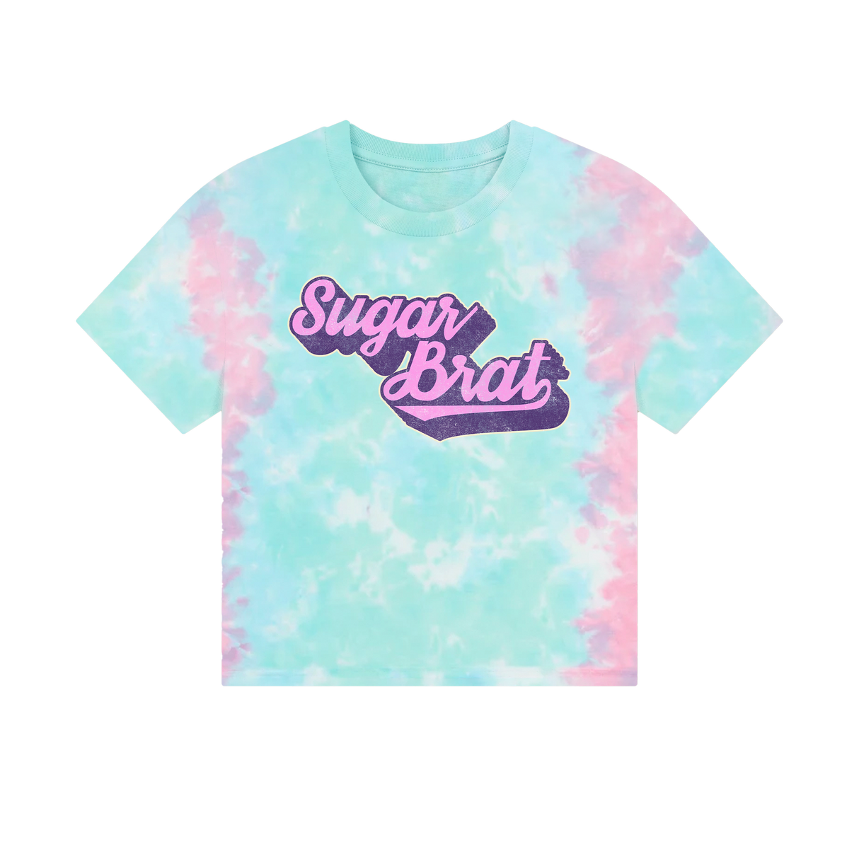 BeardPrincess - Sugar Brat Bubblegum Tie-Dye Crop Top