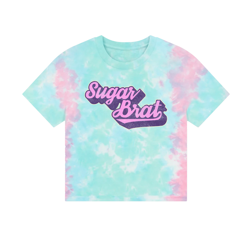 BeardPrincess - Sugar Brat Bubblegum Tie-Dye Crop Top