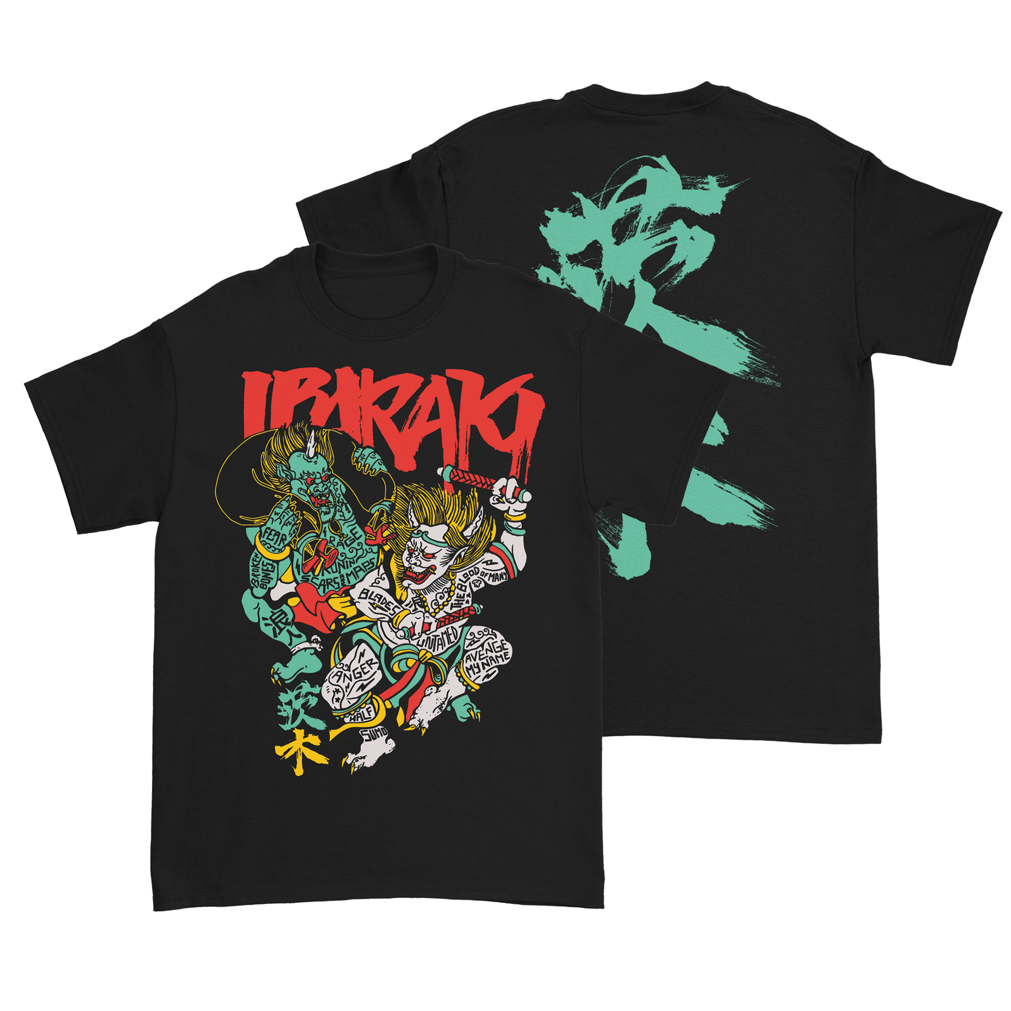 Ibaraki - Demon Kanji T-Shirt