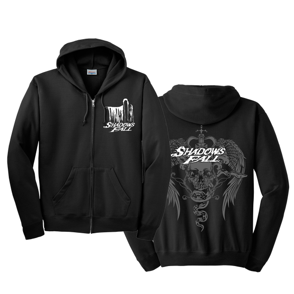 Shadows Fall - Winged Skull Zip Hoodie