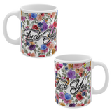 BeardPrincess - Floral Fuck You Mug