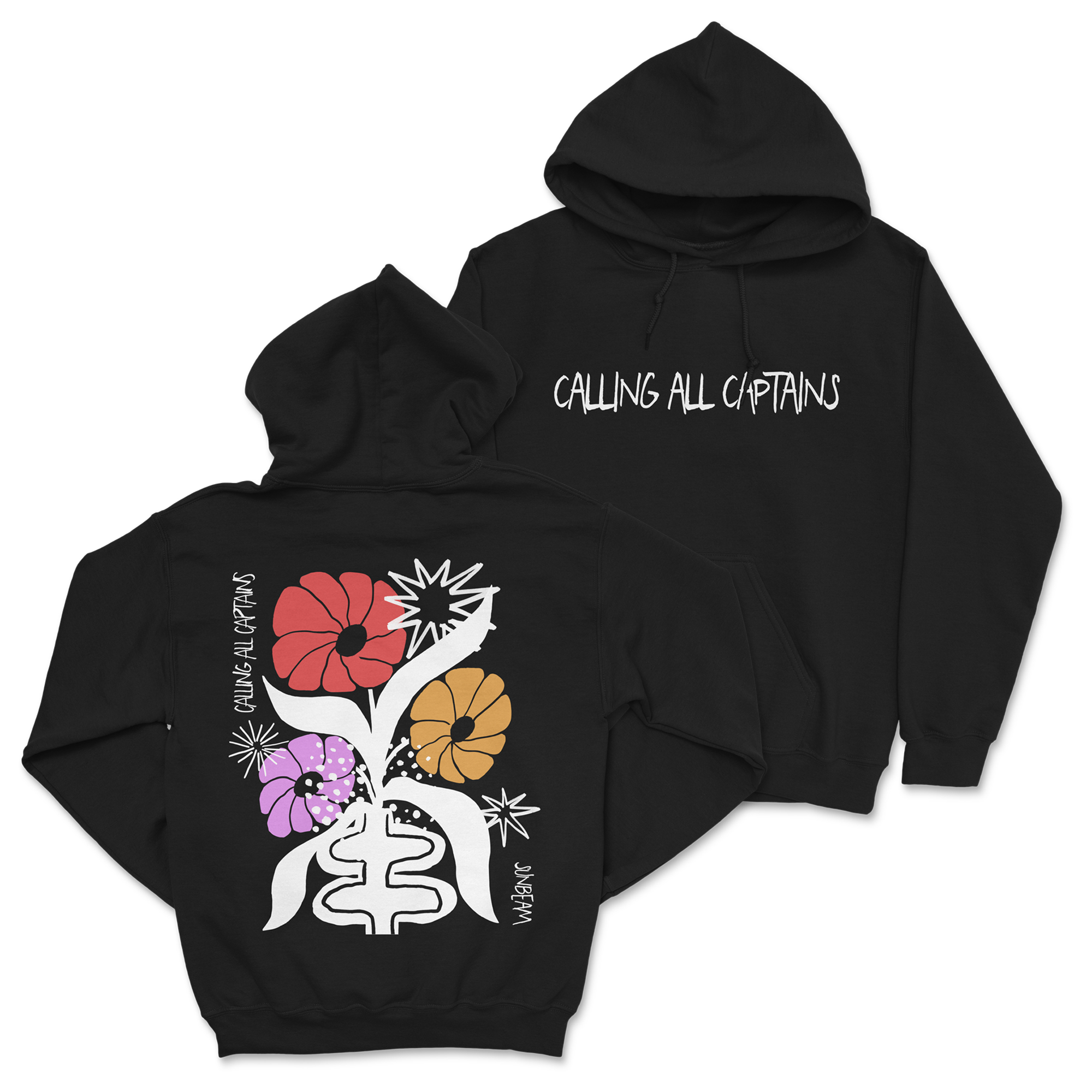 Calling All Captains - Flowers Hoodie