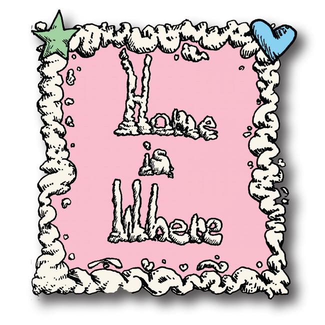 Home Is Where - Logo Square Sticker