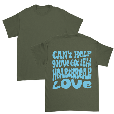 Dalton Mauldin - Heartbreak Love T-Shirt (Light Blue Print)