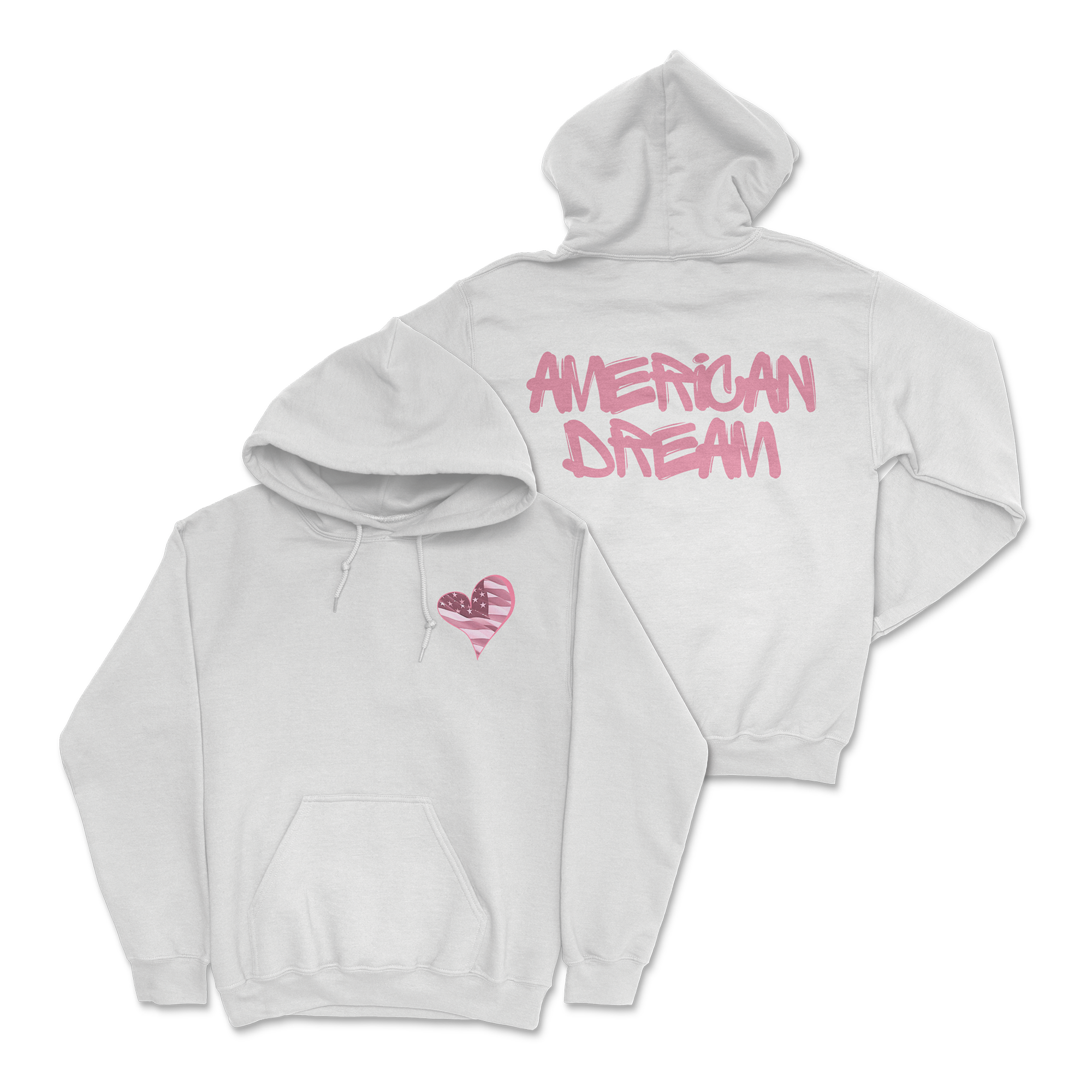 Zoe Day - Heart Hoodie - White
