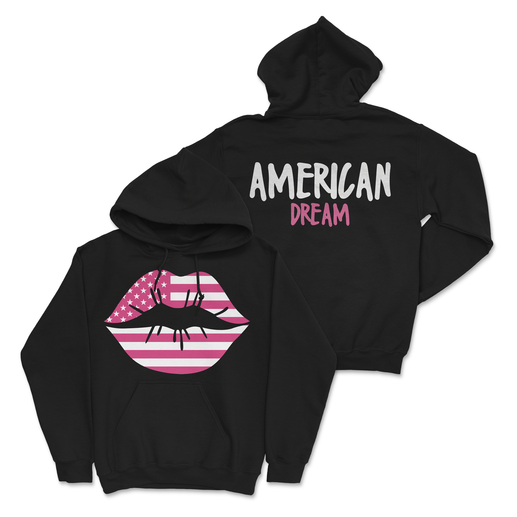 Zoe Day - Lips Hoodie - Black