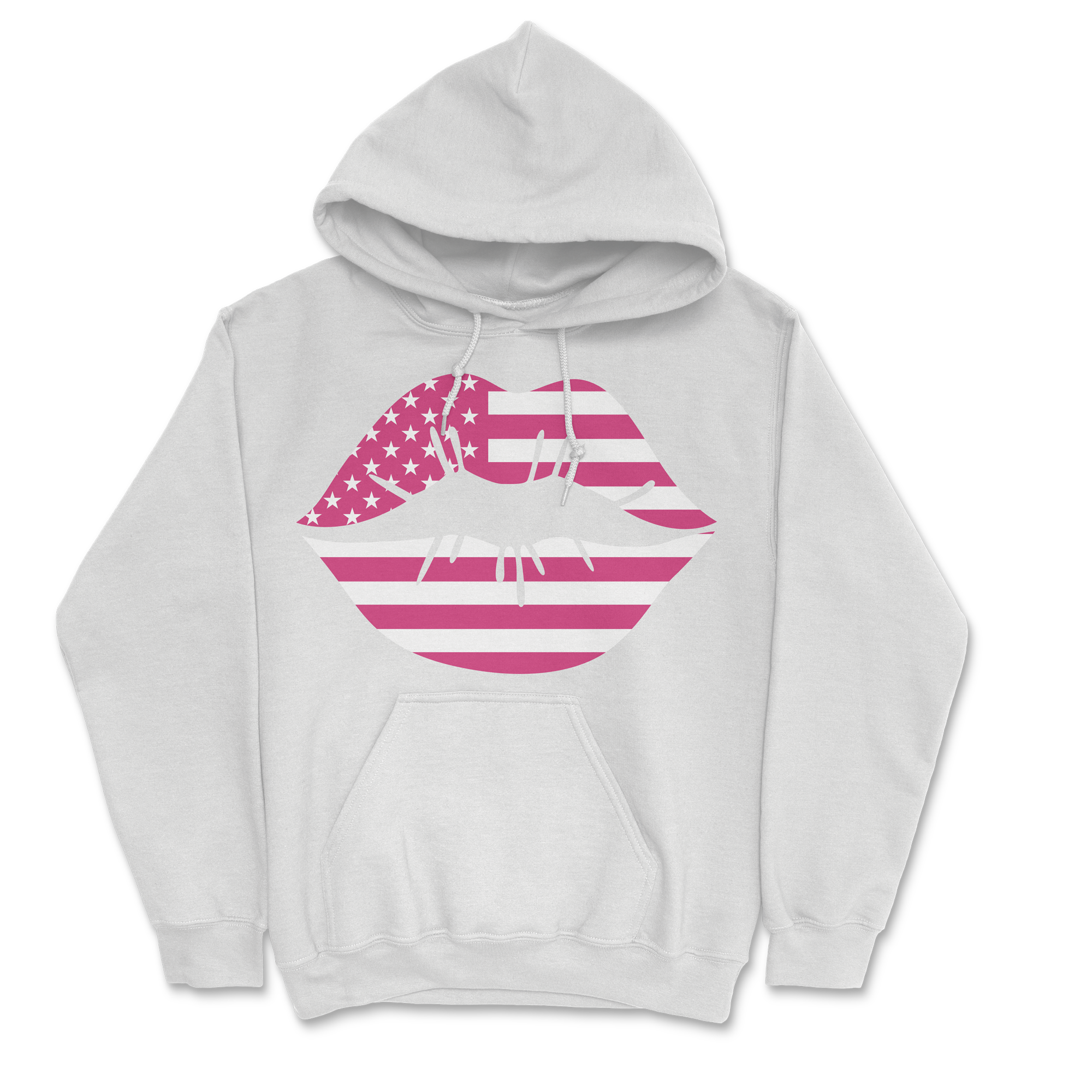 Zoe Day - Lips Hoodie - White