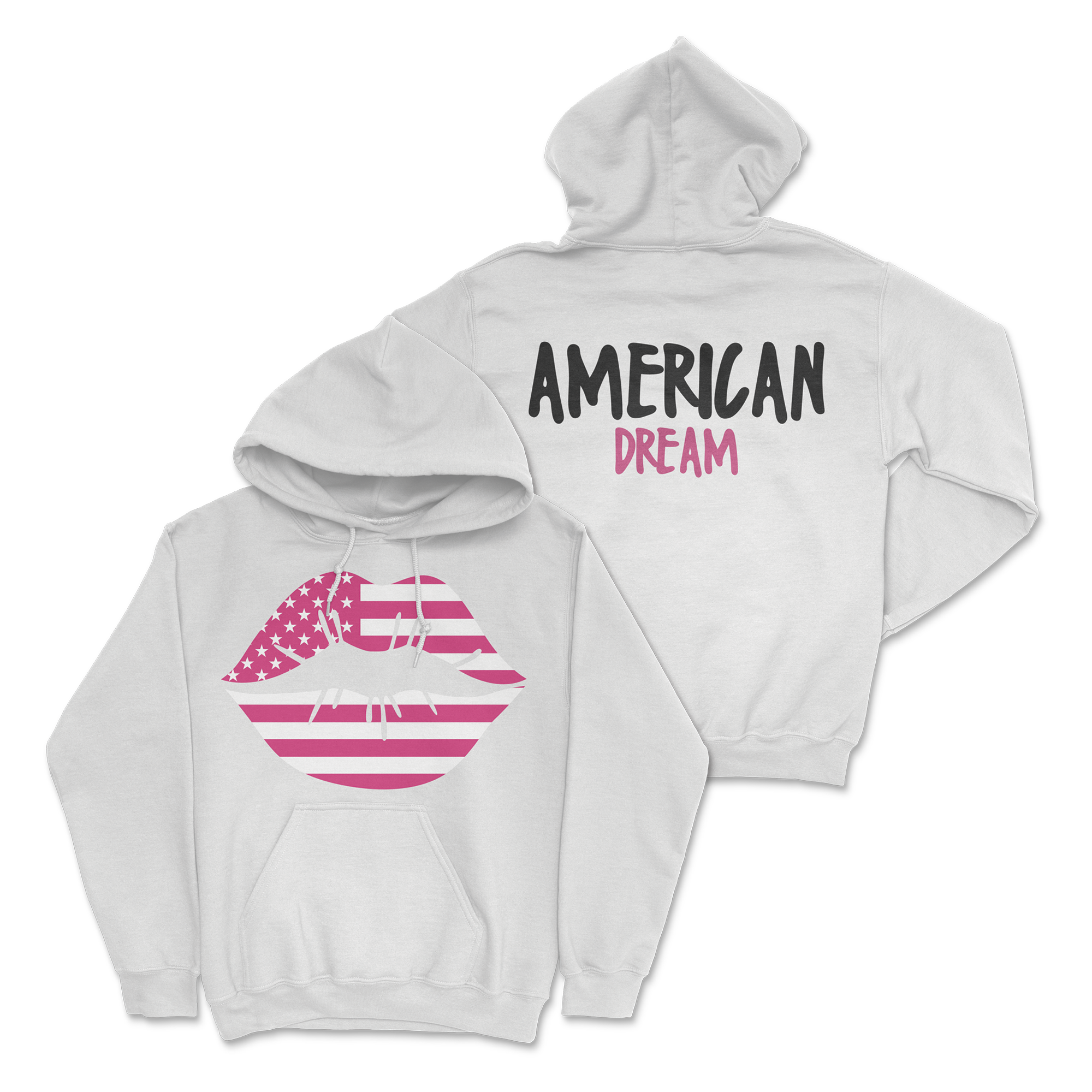 Zoe Day - Lips Hoodie - White
