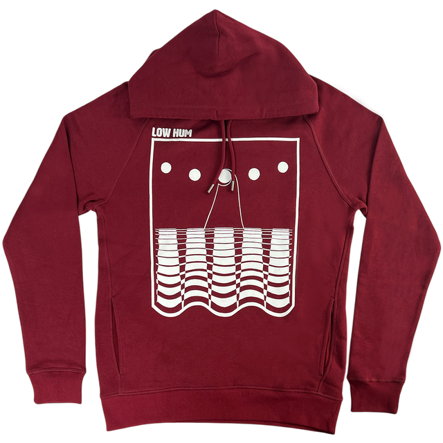 Low Hum - Moon Hoodie (Burgundy)