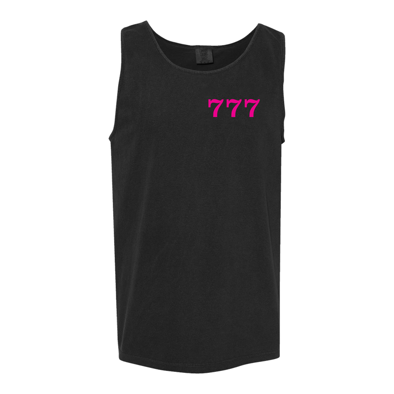 Garett Delano - Lucky 777 Tank (Hot Pink Print)