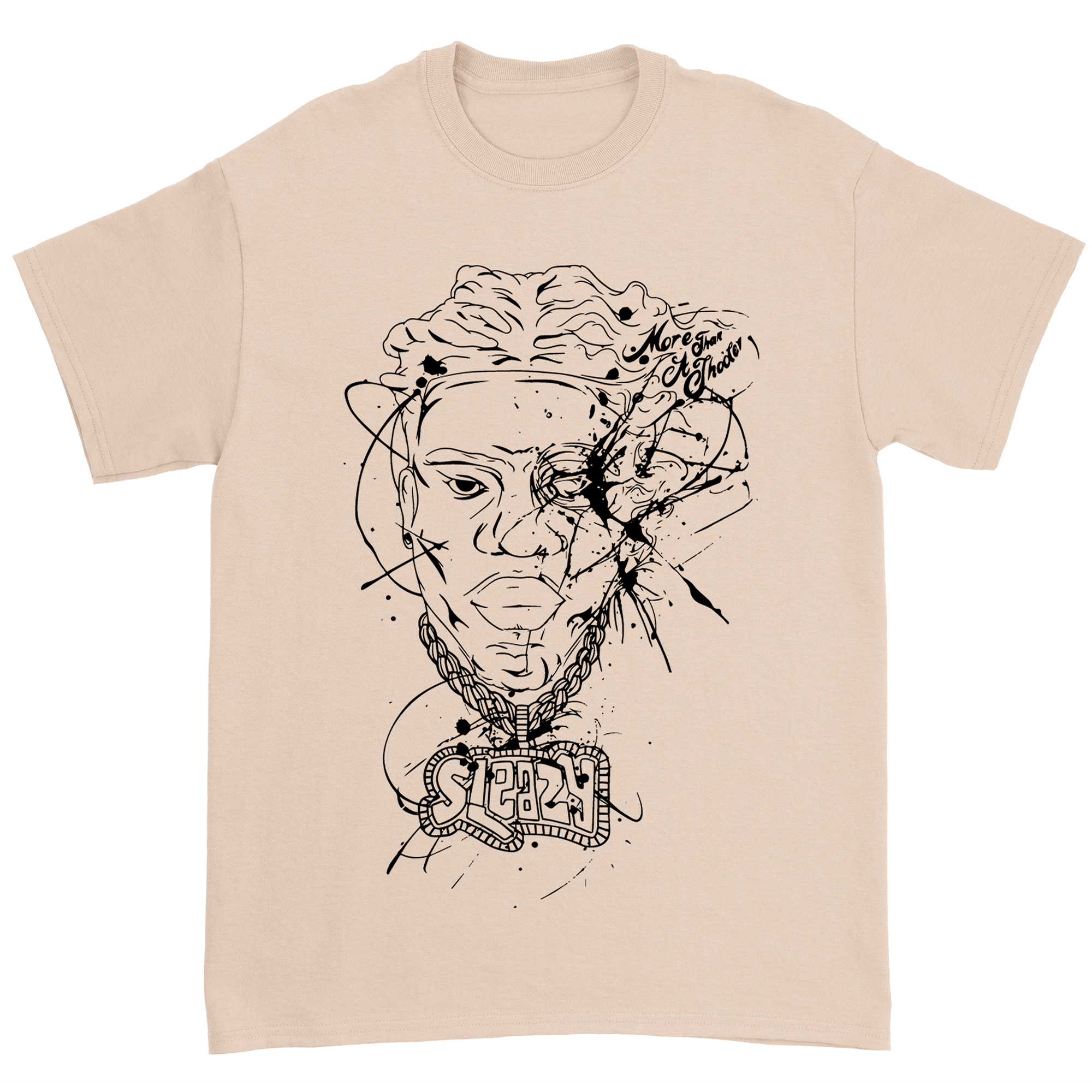 Sleazyworld Go - Portrait Oatmeal T-Shirt
