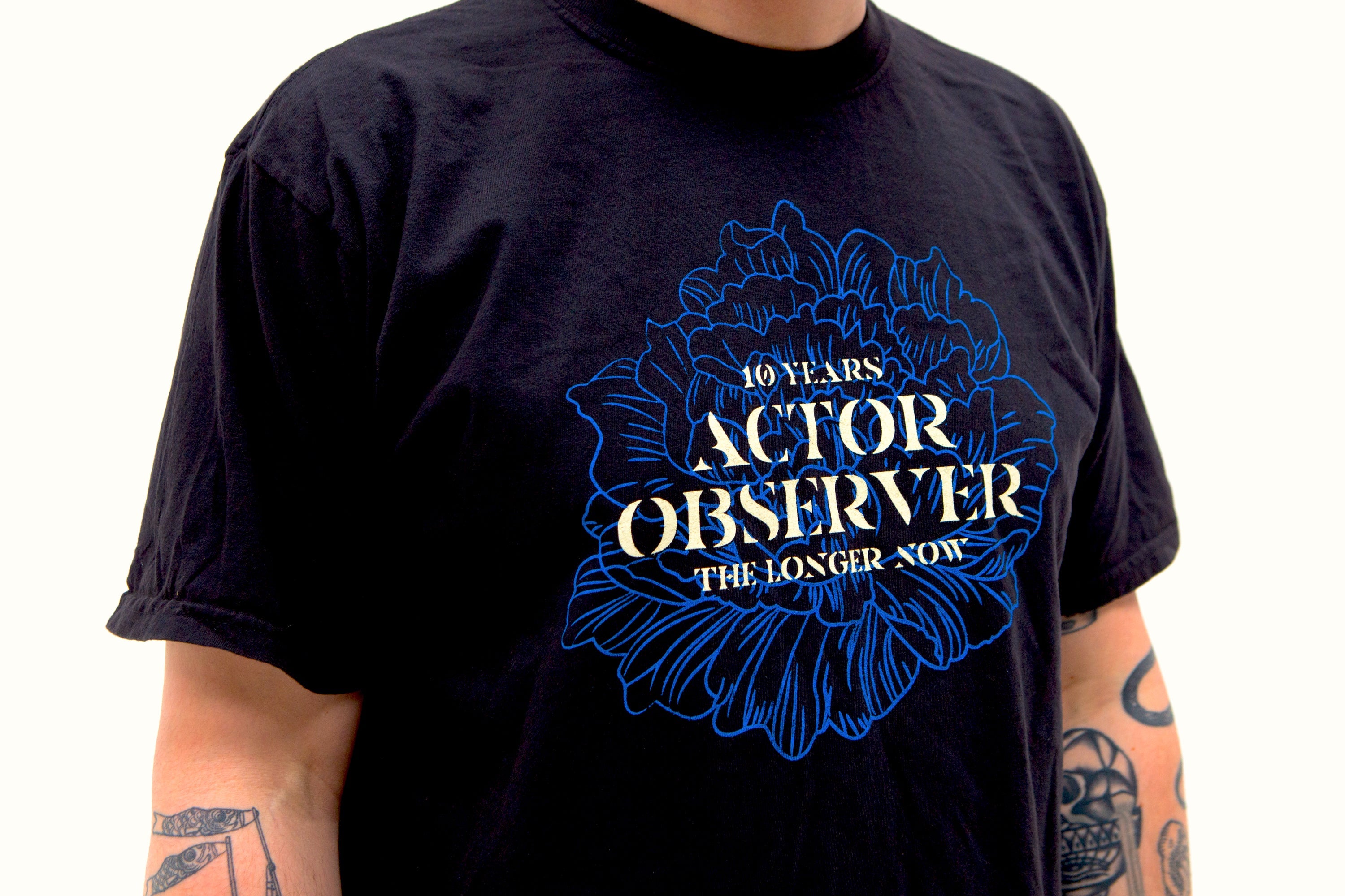Actor Observer - 10 Years Longer Now Black T-Shirt