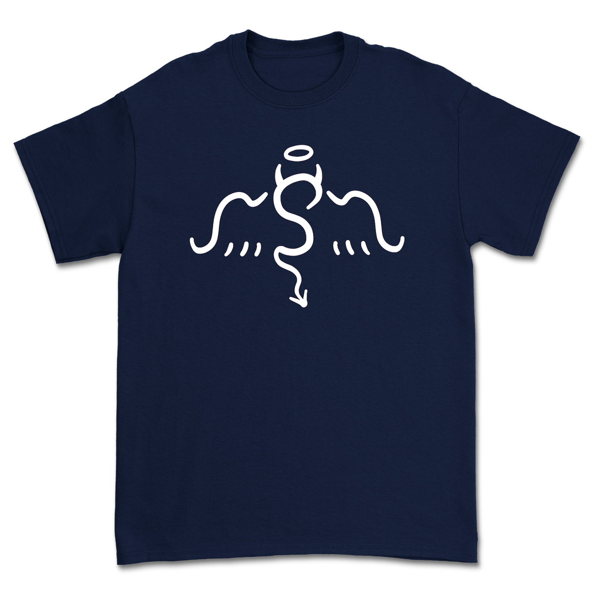 Say Anything - Old School Logo Shirt (Navy w/White Print)