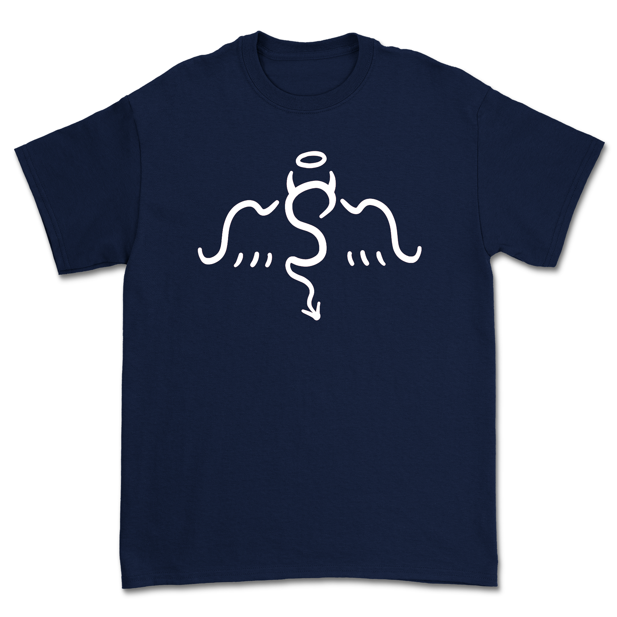 Say Anything - Old School Logo Shirt (Navy w/White Print)